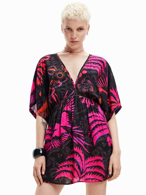 Desigual Desigual Лятна рокля 23SWMW18 Черен Regular Fit