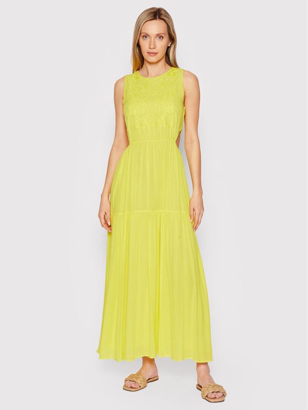 Desigual Desigual Лятна рокля Karen 22SWVW69 Жълт Regular Fit