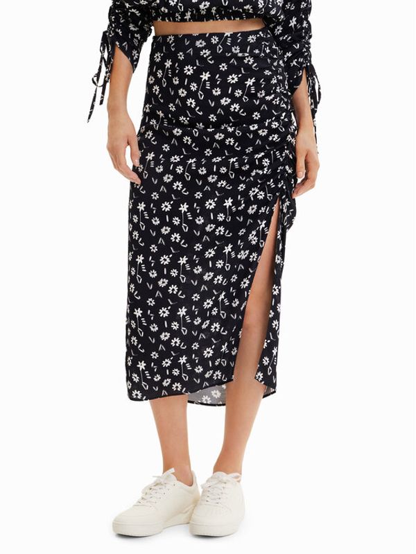 Desigual Desigual Миди пола Zury 23SWFW17 Черен Regular Fit