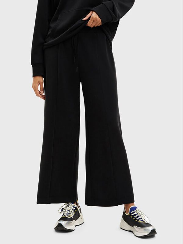 Desigual Desigual Панталони тип кюлоти Lima 22WWPK03 Черен Relaxed Fit
