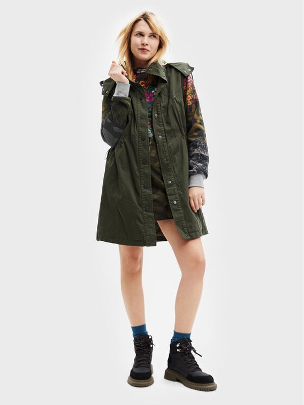 Desigual Desigual Парка Jorja 22WWEWAG Зелен Oversize