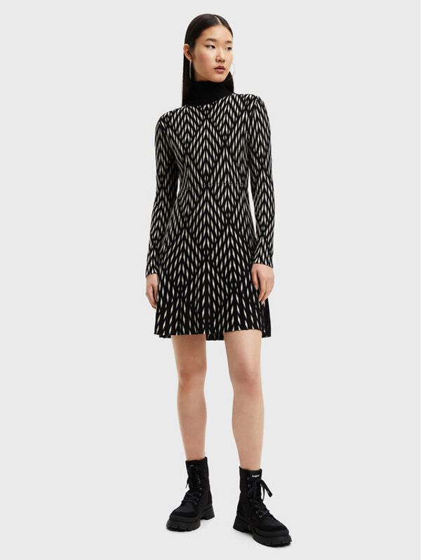 Desigual Desigual Плетена рокля Sian 22WWVF07 Черен Regular Fit