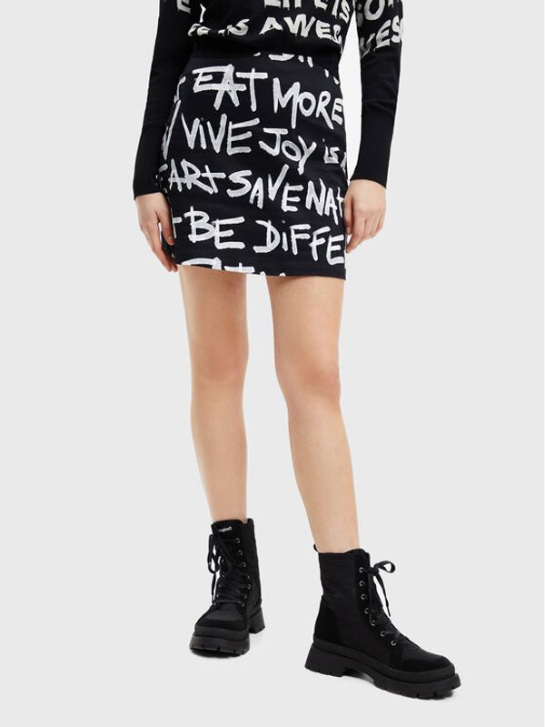 Desigual Desigual Пола тип молив Lea 22WWFW07 Черен Slim Fit