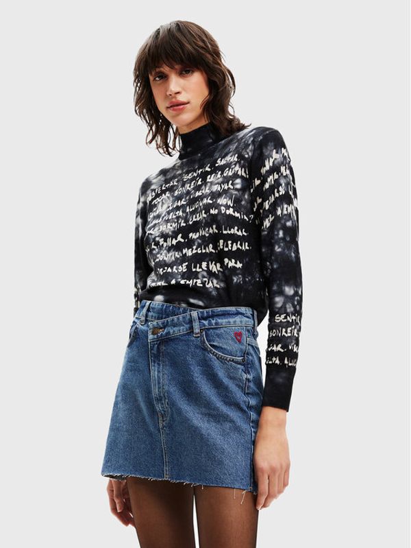 Desigual Desigual Поло Estel 22WWJFAD Черен Regular Fit