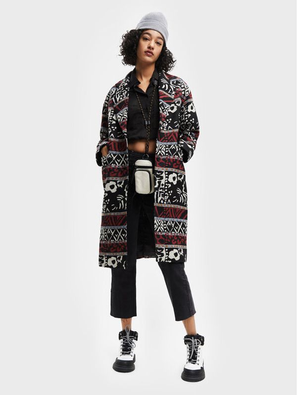 Desigual Desigual Преходно палто Dev 22WWEWB3 Цветен Oversize