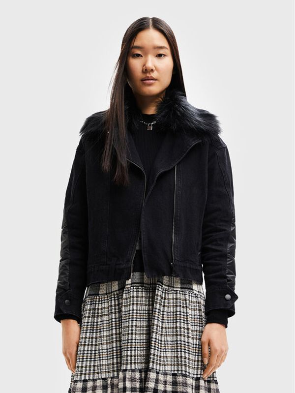 Desigual Desigual Преходно яке Houston 22WWED12 Черен Regular Fit