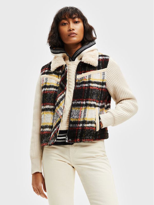 Desigual Desigual Преходно яке Ofelia 22WWEW35 Бежов Regular Fit