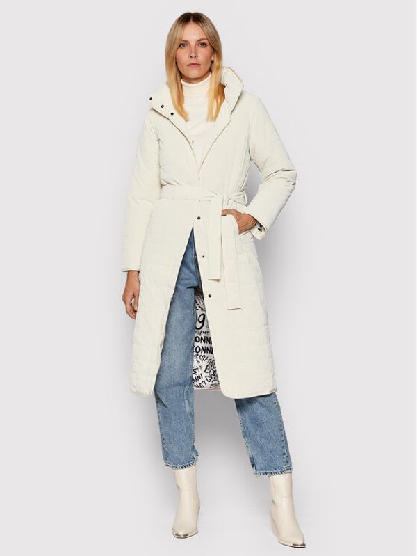 Desigual Desigual Пухено яке Granollers 21WWEWB9 Бял Regular Fit