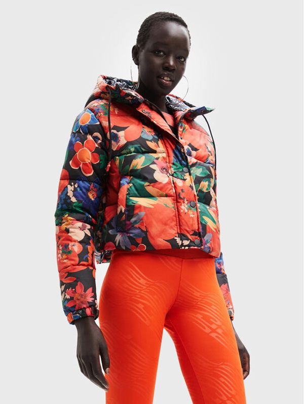 Desigual Desigual Пухено яке Stavanger 22WWEW31 Цветен Regular Fit