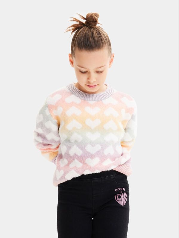 Desigual Desigual Пуловер 23WGJF06 Цветен Regular Fit