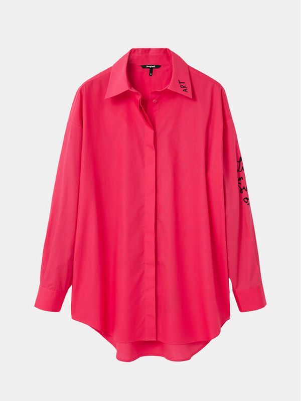 Desigual Desigual Риза 23WWCW08 Червен Loose Fit