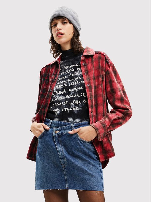 Desigual Desigual Риза Eda 22WWCW10 Червен Regular Fit