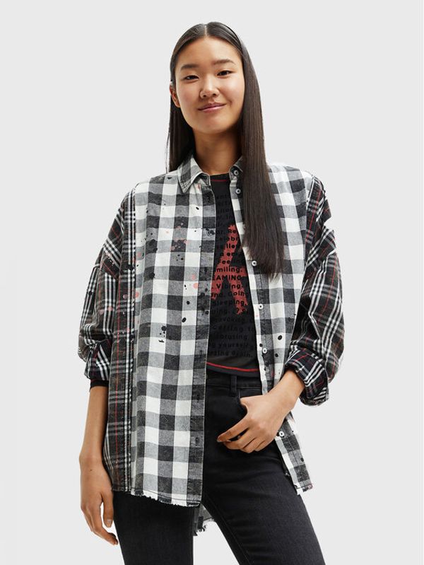 Desigual Desigual Риза Kate 22WWCW14 Сив Oversize