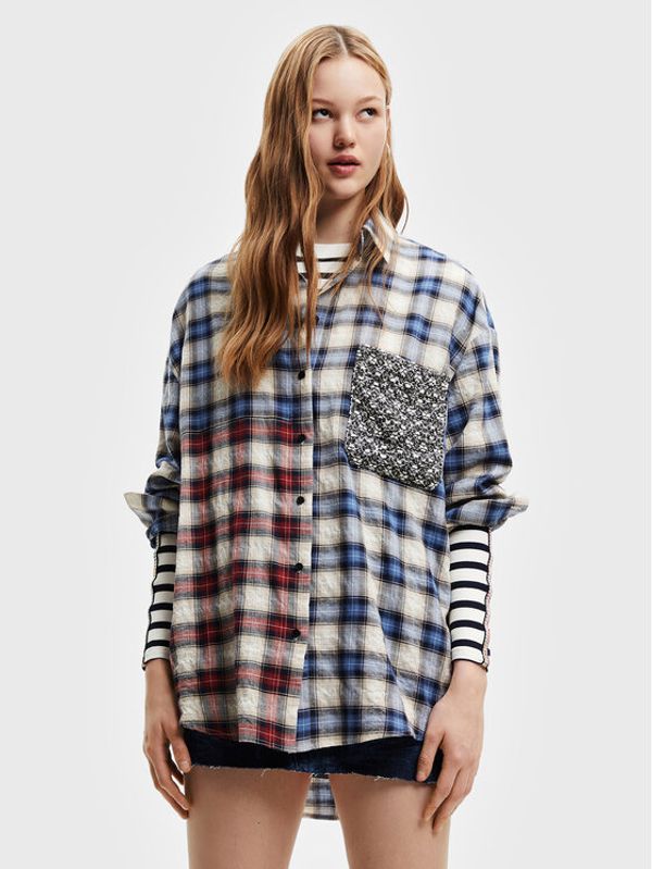 Desigual Desigual Риза Pame 22WWCW35 Бежов Regular Fit