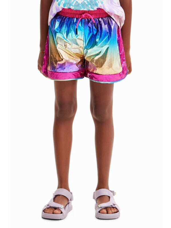 Desigual Desigual Шорти от плат 23SGPW02 Цветен Comfort Fit