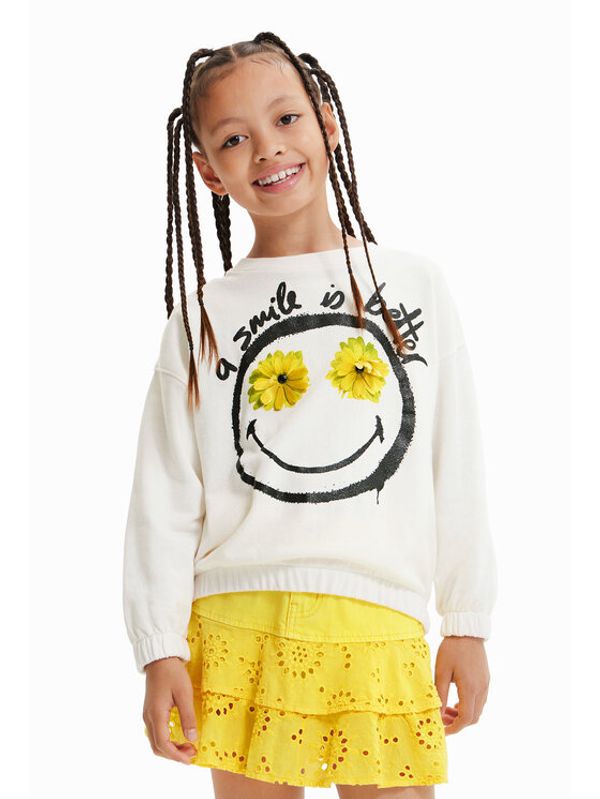 Desigual Desigual Суитшърт 23SGSK11 Бежов Regular Fit