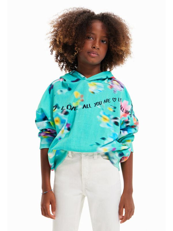 Desigual Desigual Суитшърт 23SGSK12 Зелен Oversize