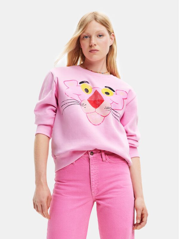 Desigual Desigual Суитшърт 23SWSK40 Розов Regular Fit