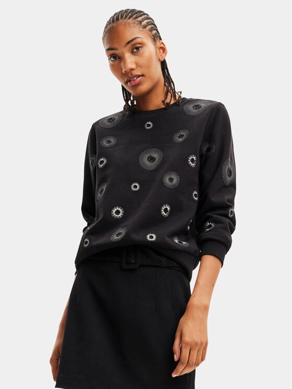 Desigual Desigual Суитшърт 23WWSK32 Черен Regular Fit