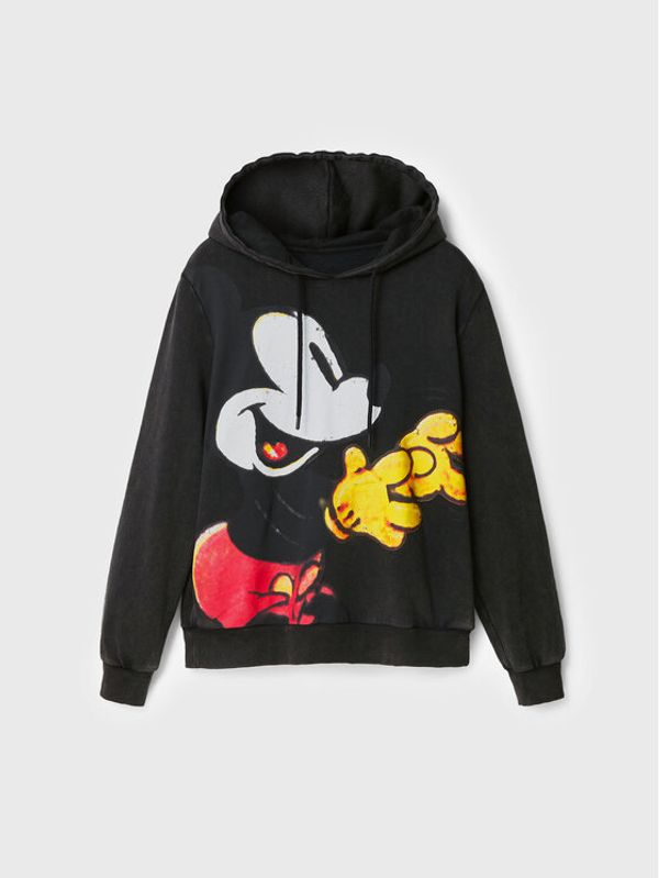 Desigual Desigual Суитшърт DISNEY Vintage 22WWSK49 Черен Relaxed Fit