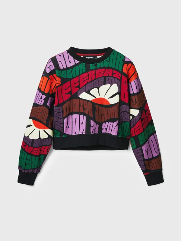 Desigual Desigual Суитшърт Emma 22WWSK39 Цветен Relaxed Fit