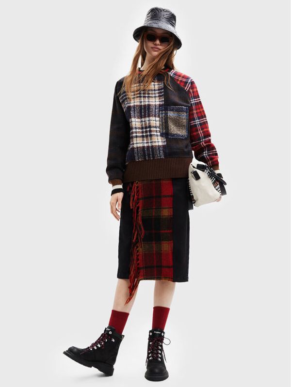 Desigual Desigual Текстилна шапка Bucket Logodesigual 22WAHA02 Черен