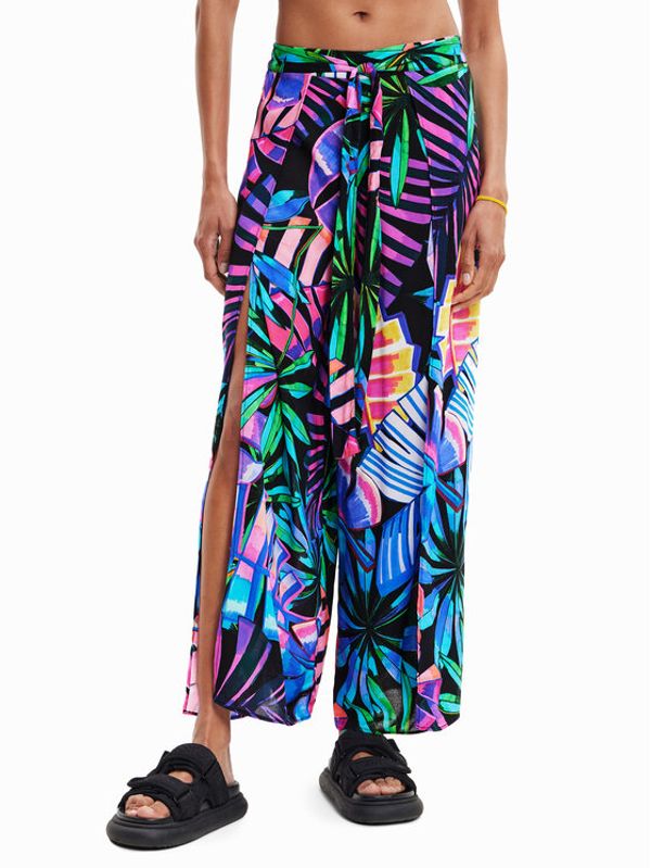 Desigual Desigual Текстилни панталони 23SWMW08 Цветен Regular Fit