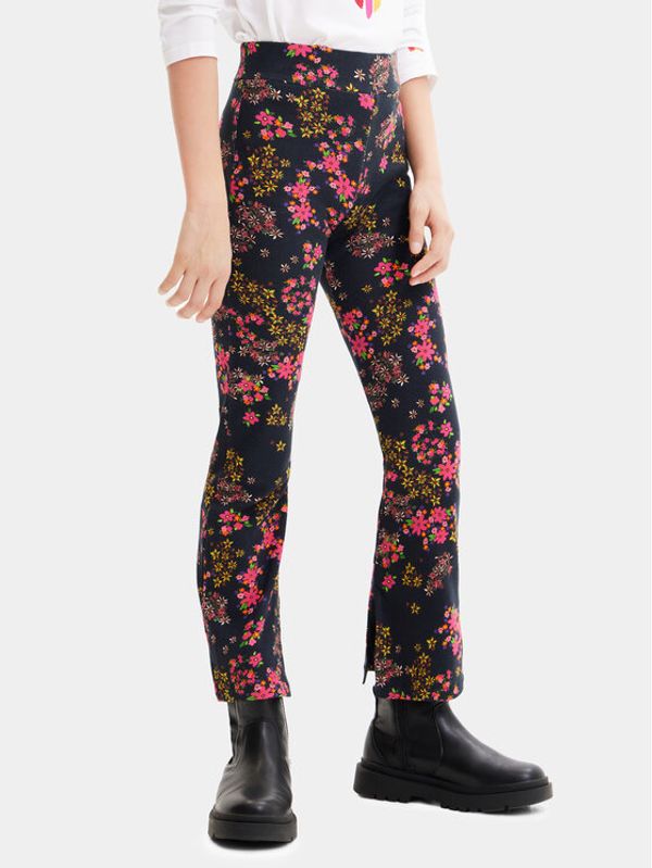 Desigual Desigual Текстилни панталони 23WGKK03 Черен Regular Fit