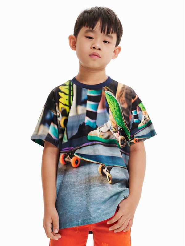 Desigual Desigual Тишърт 23SBTK16 Цветен Regular Fit