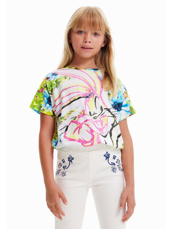 Desigual Desigual Тишърт 23SGTK10 Цветен Regular Fit