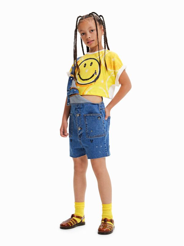 Desigual Desigual Тишърт 23SGTK23 Жълт Flare Fit