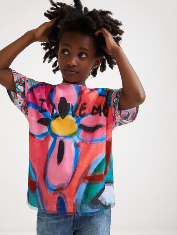 Desigual Desigual Тишърт Cloe 22SGTK25 Цветен Regular Fit