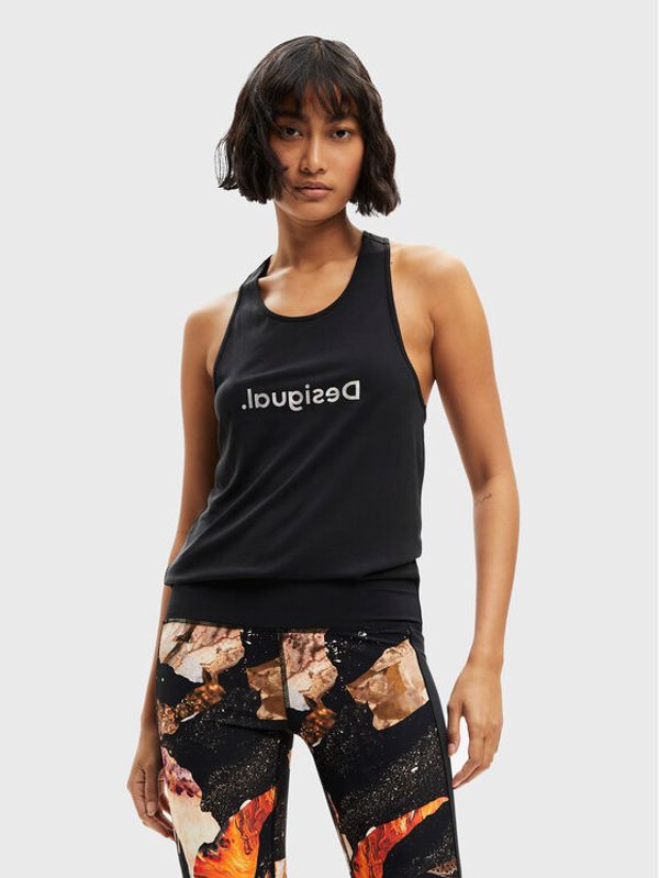 Desigual Desigual топ Cuarzo 22WWTK03 Черен Regular Fit