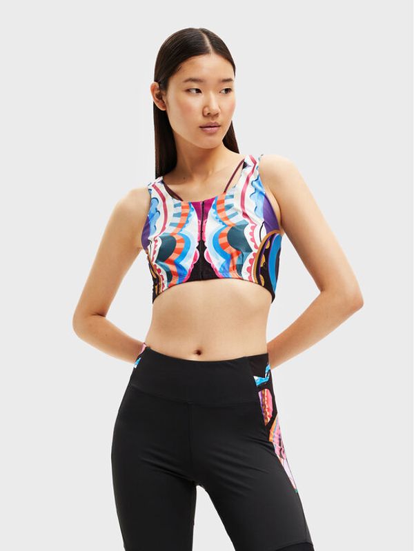 Desigual Desigual топ MONSIEUR CHRISTIAN LACROIX Wings 22WWTK79 Цветен Slim Fit