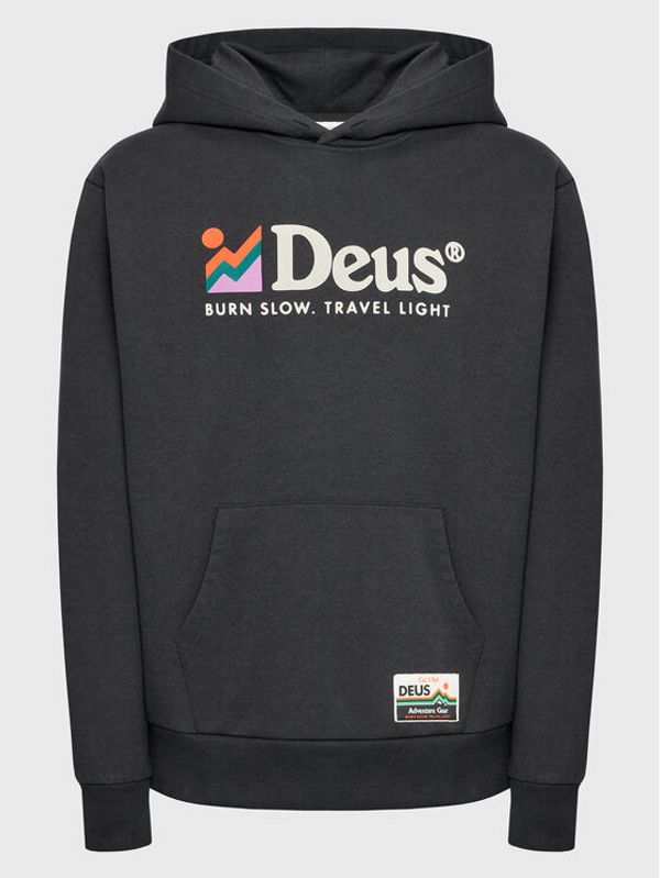 Deus Ex Machina Deus Ex Machina Суитшърт Rubble DMF228332 Черен Boxy Fit