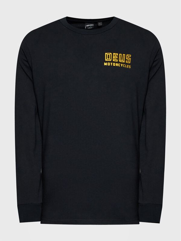 Deus Ex Machina Deus Ex Machina Тениска с дълъг ръкав Quarters DMF221427 Черен Regular Fit