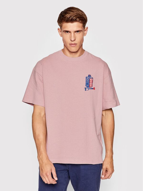 Deus Ex Machina Deus Ex Machina Тишърт Divine Hammer DMP2211561B Розов Oversize