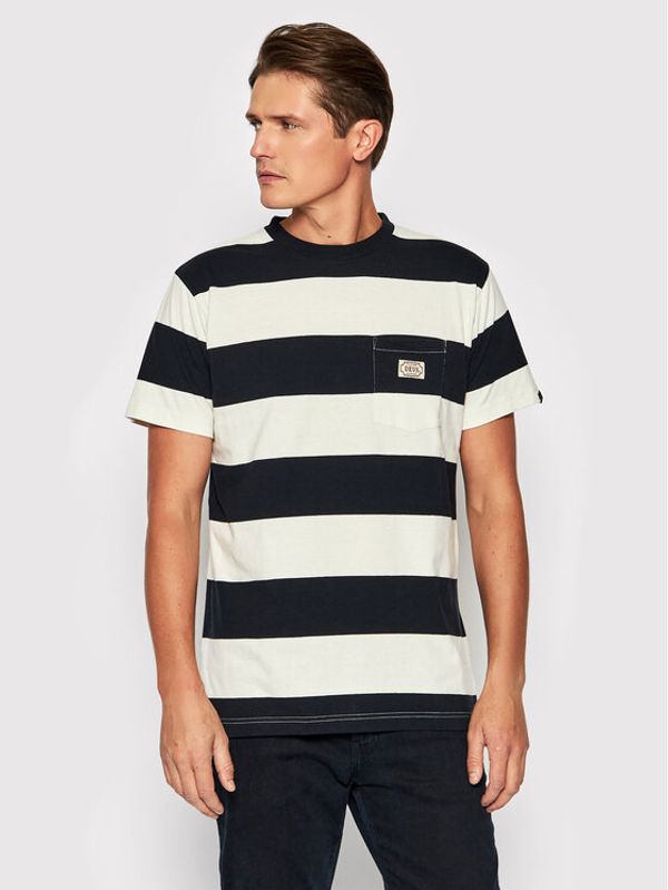 Deus Ex Machina Deus Ex Machina Тишърт Jahral Stripe Tee DMP2011199 Черен Regular Fit