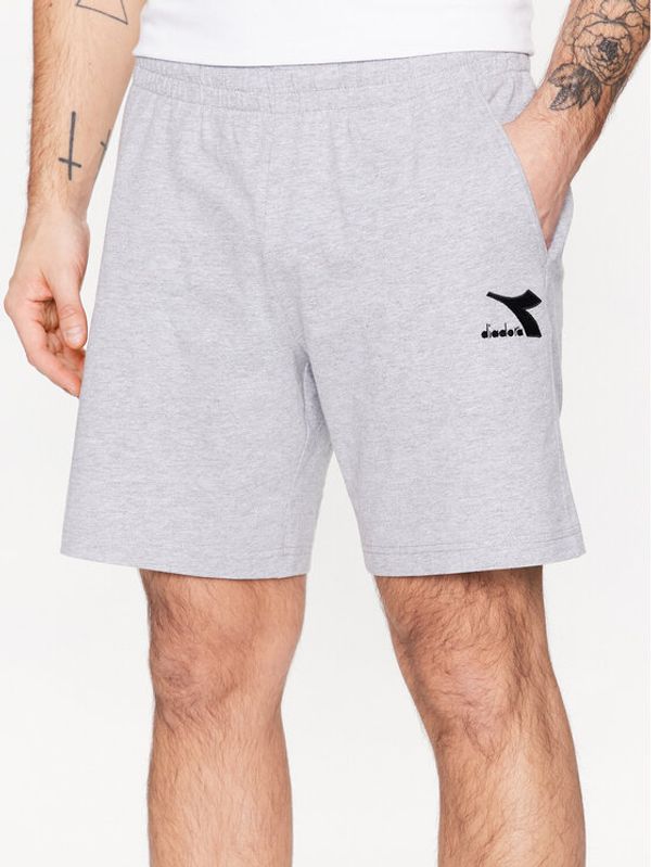Diadora Diadora Спортни шорти Core 102.179760 Сив Regular Fit