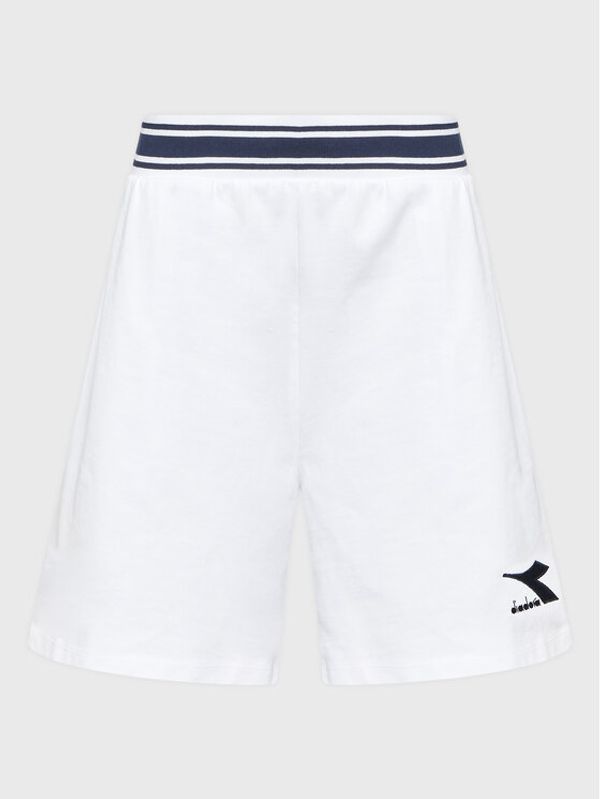 Diadora Diadora Спортни шорти Tweener 102.179334 Бял Relaxed Fit