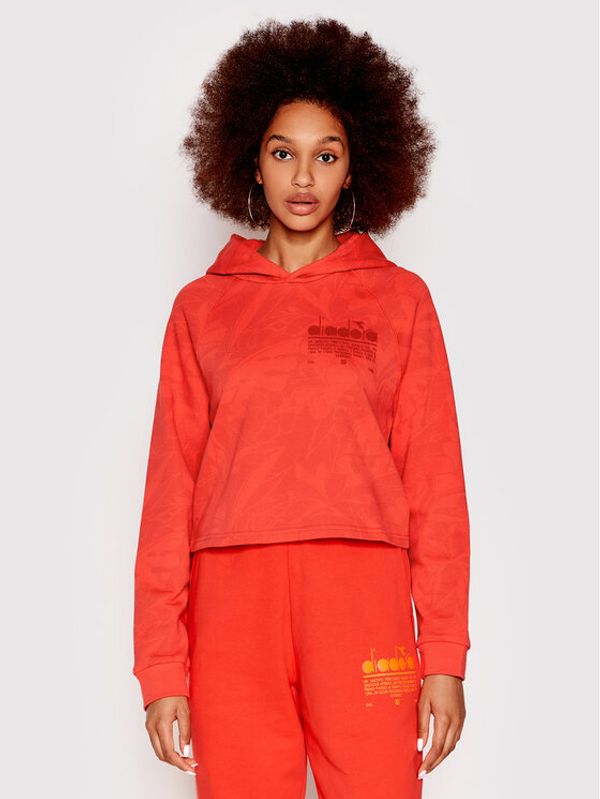 Diadora Diadora Суитшърт Manifesto 502.178413 Червен Regular Fit