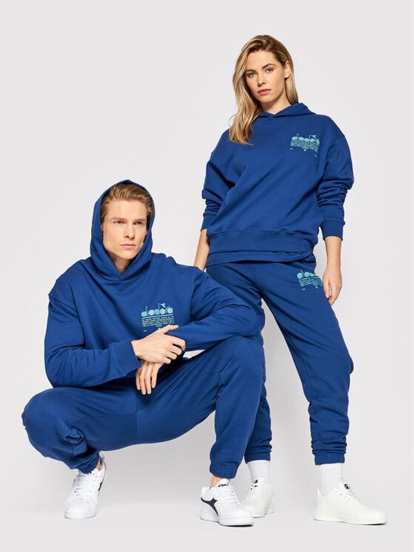 Diadora Diadora Суитшърт Unisex Manifesto 502.178206 Тъмносин Loose Fit