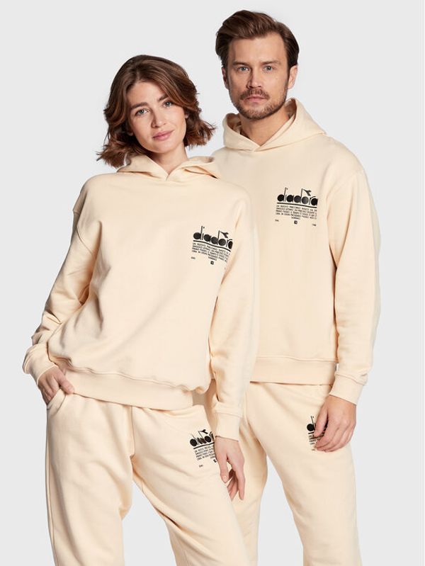 Diadora Diadora Суитшърт Unisex Manifesto 502.179481 Бежов Loose Fit