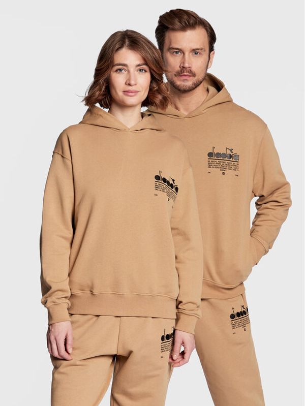 Diadora Diadora Суитшърт Unisex Manifesto 502.179481 Бежов Regular Fit