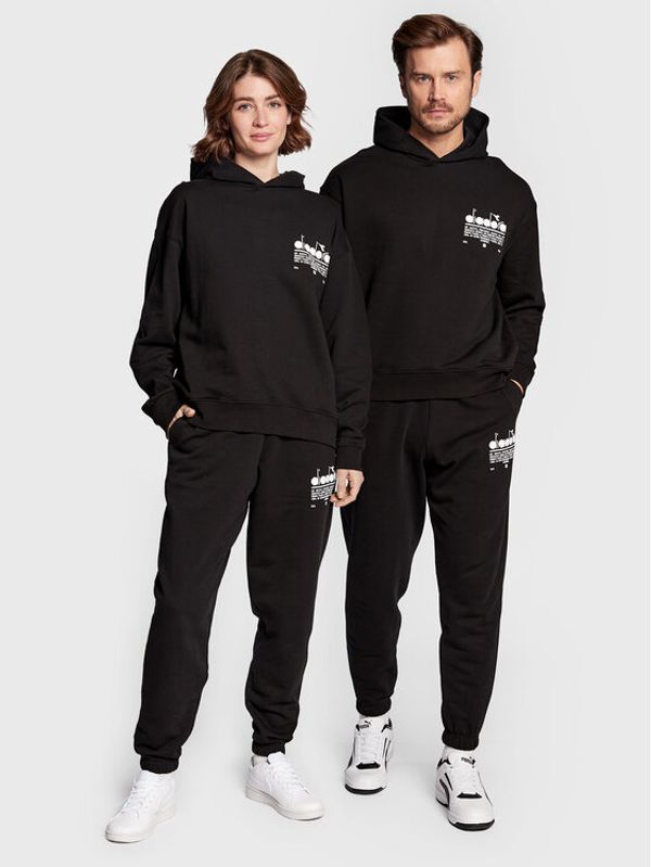Diadora Diadora Суитшърт Unisex Manifesto 502.179481 Черен Regular Fit