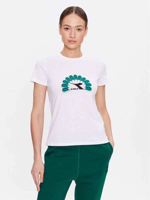 Diadora Diadora Тишърт 102.179332 Бял Regular Fit