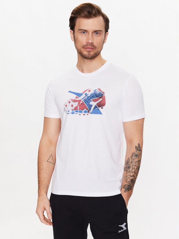 Diadora Diadora Тишърт SS Archive 102.179300 Бял Regular Fit