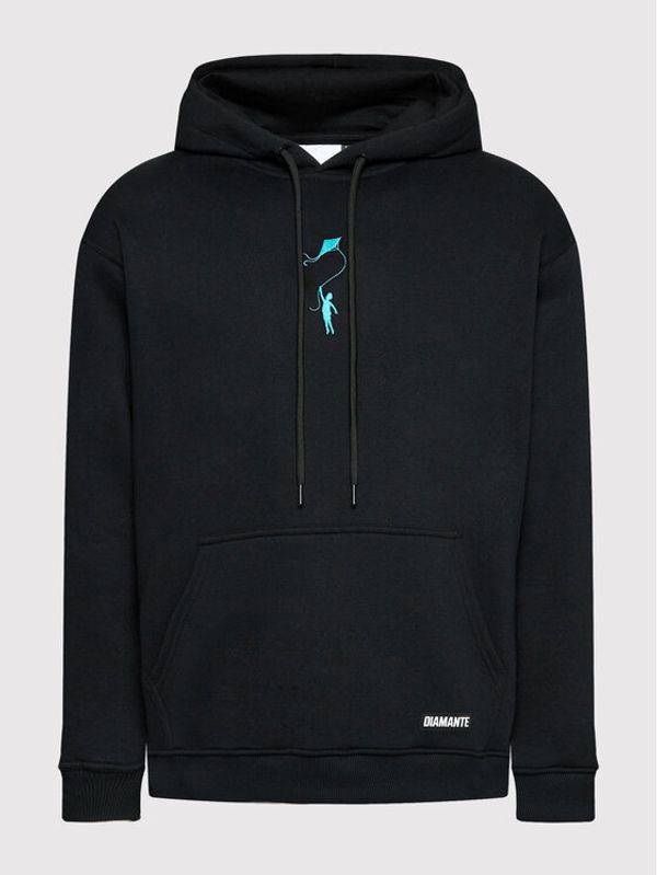 Diamante Wear Diamante Wear Суитшърт Unisex My Life Haft Черен Relaxed Fit