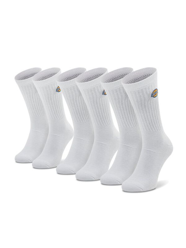 Dickies Dickies Комплект 3 чифта дълги чорапи мъжки Valley Grove DK0A4X82WHX Бял