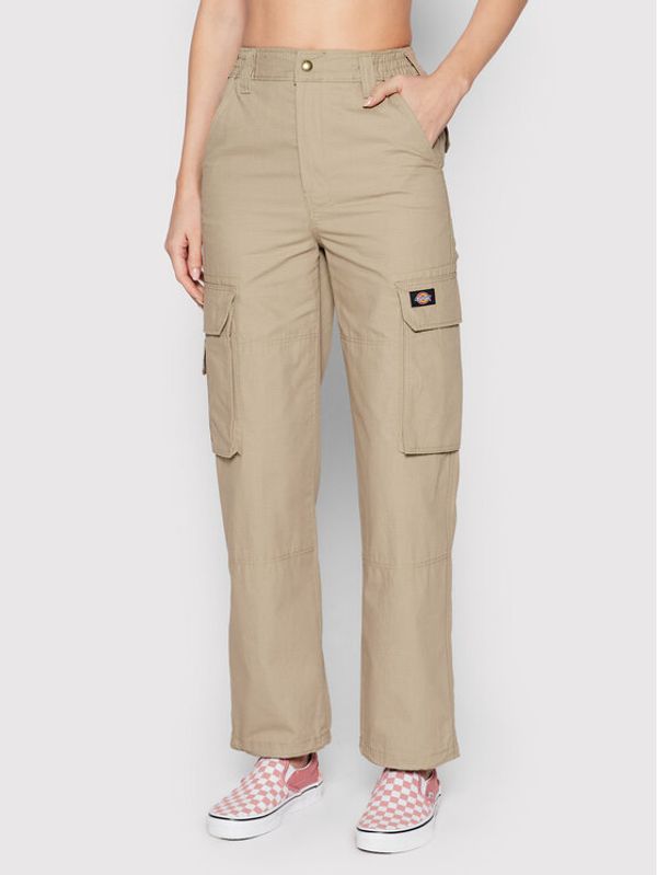 Dickies Dickies Текстилни панталони Hooper Bay DK0A4XDIKHK Бежов Regular Fit